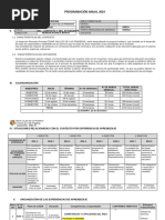 Programacion Curricular Anual