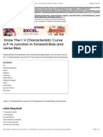 To Draw The I-V Characteristic Curve of A P-N Junction in Forward Bias and Reverse Bias - Physics