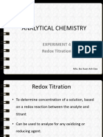 Experiemnt 4 Redox Titration