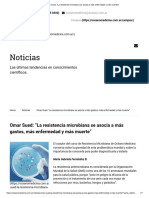 La Resistencia Microbiana Se Asocia A Más Enfermedad y Más Muertes