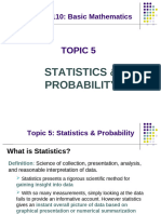 Statistics and Probability