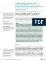 Div Class Title Study Protocol On Enhanced Primary Healthcare Enphc Interventions A Quasi Experimental Controlled Study On Diabetes and Hypertension Management in Primary Healthcare Clinics Div