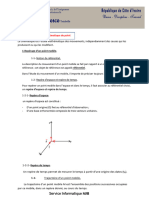 Cours Tle CD Phy CinÃ©matique Du Point Leã On 1