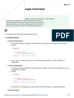 Functions and Scope Overview