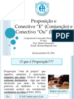 Proposicao e Conectivo e Conjuncao e Con