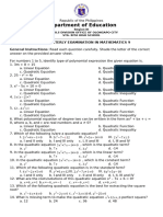 GRADE - 9 - Mathematics - 1st Quarterly Examination