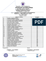 Mid Ana Grade 1V Gregorio Del Pilar