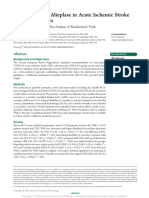 Tenecteplase Vs Alteplase in Acute Ischemic Stroke Within 4.5 Hours - A Systematic Review and Meta-Analysis of Randomized Trials