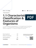 1 1 Characteristics Classification and Features of Organisms GayRseid9K5a COu