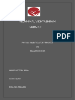 Hittesh Sai T12A805 Physics Project