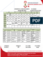 Format Master Time Table