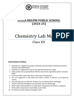 Chemistry Lab Manual Class-Xii Practical File (2024-25) - 1