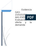 Qué Diferencia Existe Entre MercadoEvidencia GA3-210101051-AA1-EV01. Evaluación La Oferta y La Demanda