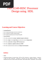 Midterm-Verilog-19ECE349-RISC Processor Design Using HDL