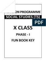 Social Studies (TS) X Phase-I Lesson Wise Fun Book Key (2024-25)