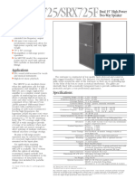 SRX725/SRX725F: Dual 15" High-Power Two-Way Speaker