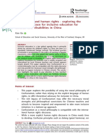 Confucianism and Human Rights - Exploring The Philosophical Base For Inclusive Education For Children With Disabilities in China