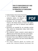 Introduction To Endocrinology and Mechanism of Actions of Hormobes