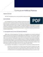 Apostila - Concepções de Currículo em Políticas Públicas