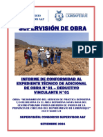 Informe de Conformidad de Adicional de Obra N°01