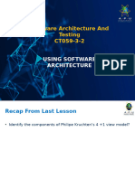 Week 03 - Using Software Architecture