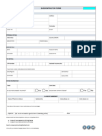 Subcontractor Form V12