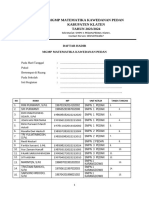 Daftar Hadir MGMP Mate 2024