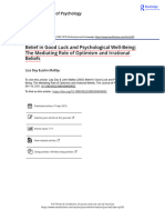 2003-Belief in Good Luck and Psychological Well Being The Mediating Role of Optimism and Irrational Beliefs