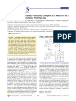 A Five-Coordinate Nickel (II) Fluoroalkyl Complex As A Precursor To A