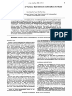 Antioxidant Activity of Various Tea Extracts - Yen & Chen 1995