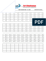 SR Elite (Set - 1) Neet Grand Test - 01 Paper Key (09!02!2024)