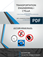 Unit 1 Introduction To Transportation Engineering I