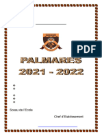 Palmares 2021 2022