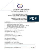 SPH 203 Thermal Physics 1