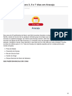 Dicas de Roteiros para 3 5 e 7 Dias em Aracaju