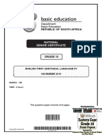 English FAL P3 Grade 10 Nov 2019 D