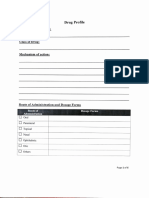 Drug Profile Format