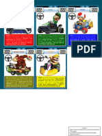 Super Mario Kart Cartas de Personagens 189691