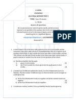 2022 Revision Test - 4 - Statistics - MR Share