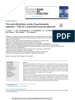 The Multidisciplinary Arena of Psychosomatic Medicine Time For A Transitional Network Approach 2020