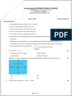 Sample Paper Class 10 Math