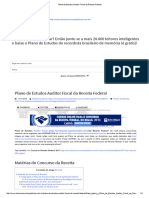 Plano de Estudos Auditor Fiscal Da Receita Federal