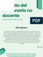 Estatudo Del Funcionario No Docente PDF