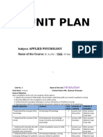 Unit Plan-Chn - B.SC NSG