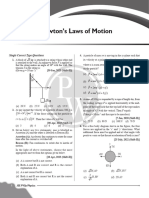 Newton's Laws of Motion - PYQ Practice Sheet