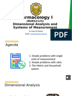 Dimensional Analysis