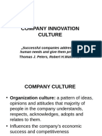 Building A Culture of Innovation