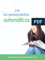 Reconocer Pensamientos Automaticos