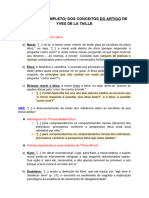 Resumo (Incompleto) Dos Conceitos Do Artigo de Yves de La Taille