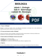 Biologia - Unidade I - Citologia